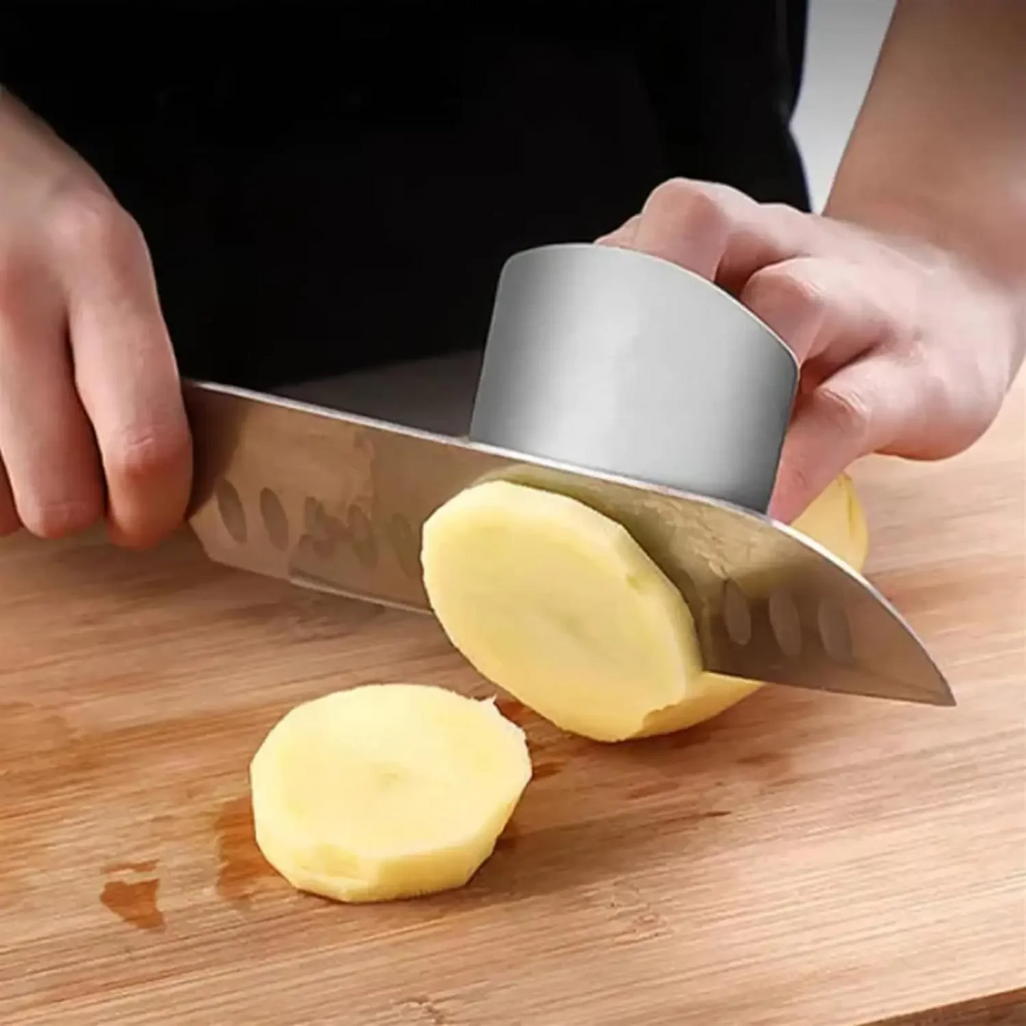3PC Stainless Steel Finger Guard Safety Cut Vegetables