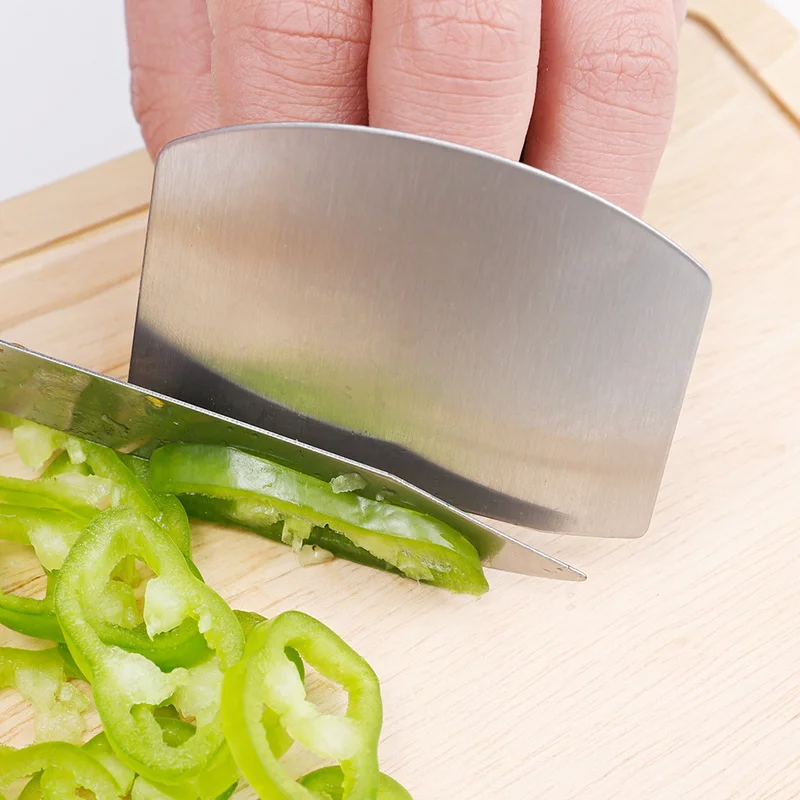 3PC Stainless Steel Finger Guard Safety Cut Vegetables