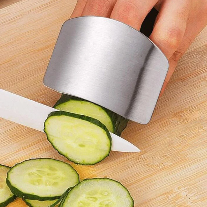 3PC Stainless Steel Finger Guard Safety Cut Vegetables