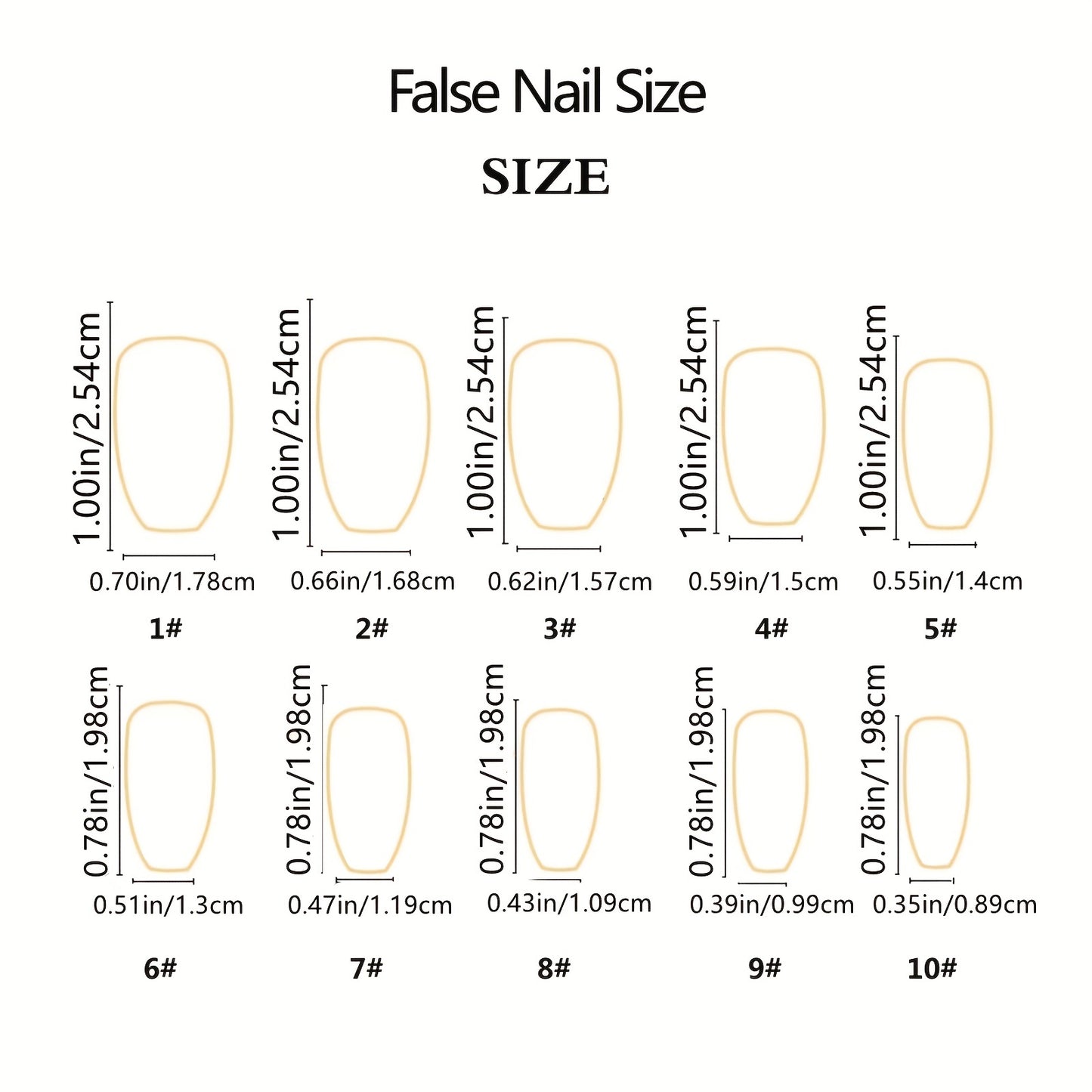 24pcs Glossy Short Ballet Nails F627