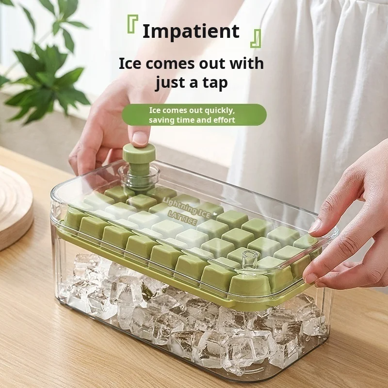 64 cubes double layer ice cube box