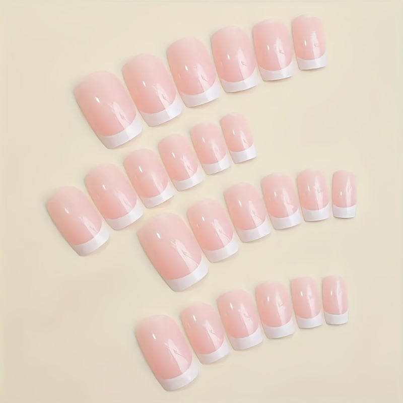 24pcs Chic Square Press-On Nails - F616