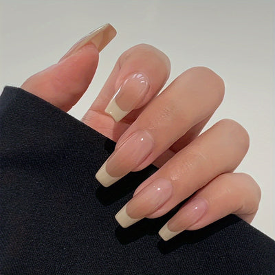 24Pcs Long Ballerina Press On Nails F630