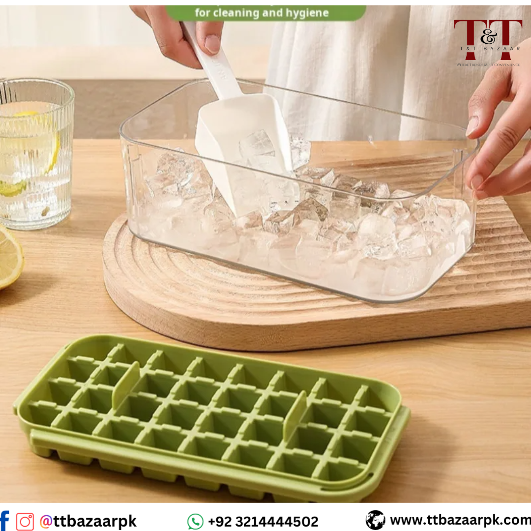 64 cubes double layer ice cube box