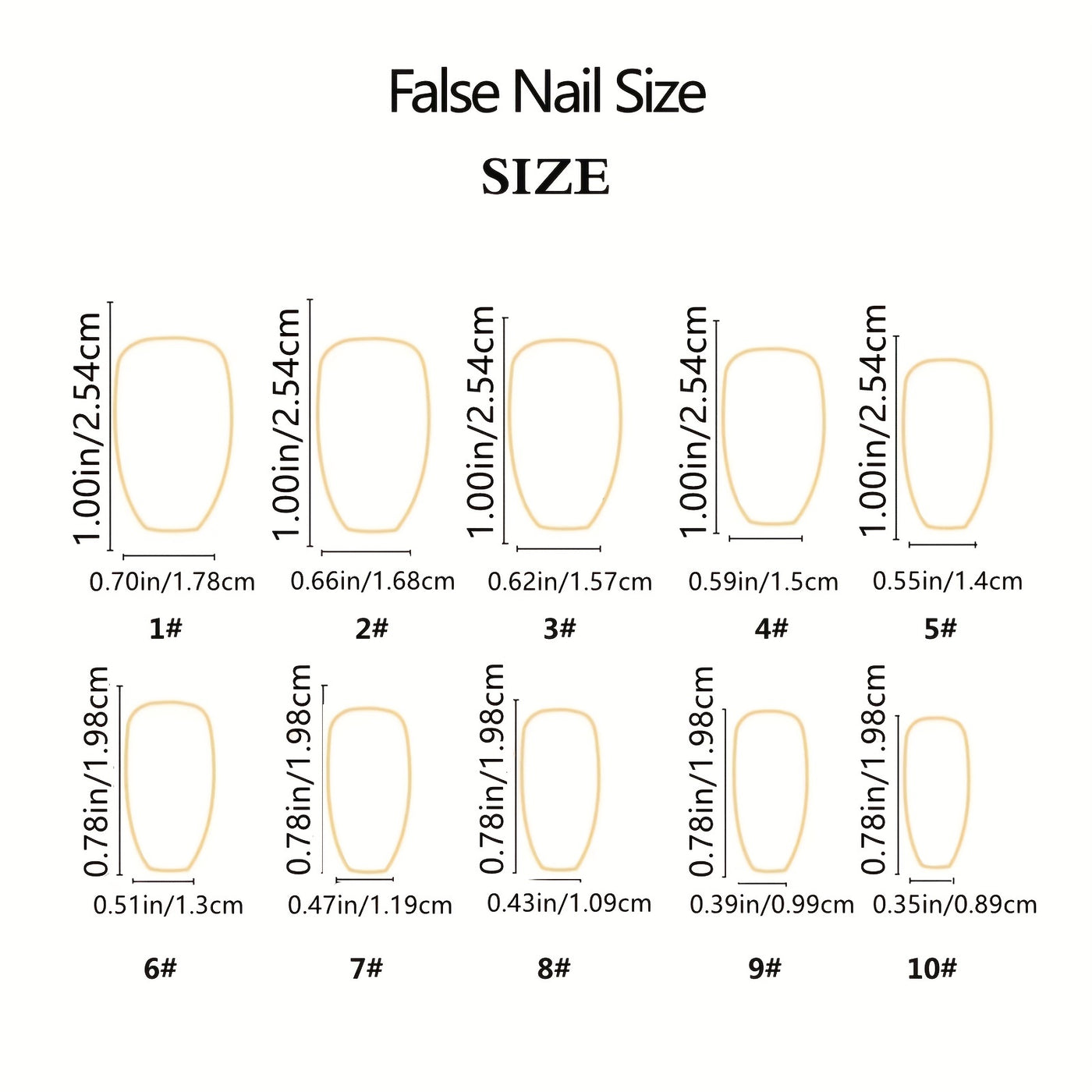 24pcs Glossy Short Ballet Nails F627